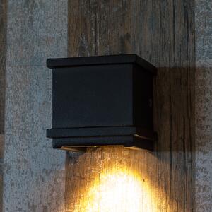 K.S. Verlichting Aplică de exterior Borgo din aluminiu, negru, reglabil, Negru, Metal, Casă de țară / Rustic