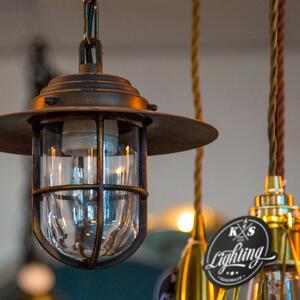 K.S. Verlichting Lampă suspendată în aer liber Labenne aspect de felinar, reglabil, Bronz / Alamă Veche, Metal, Casă de țară / Rustic, Felinar
