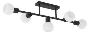 Plafoniere Lindby, Biscala, reglabil, Negru, Camera de zi, Metal, Modern