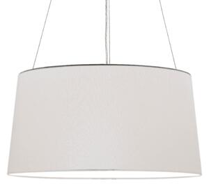 Kdln Lampă suspendată Tripod, alb, Ø 55 cm, textil, reglabil, Alb, dormitor, Țesătură / Textil, Design
