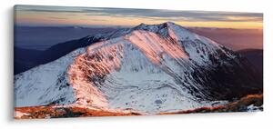 Tablou - Panoramă montană de iarnă II. (120x50 cm)