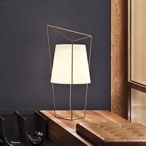 Kdln Lampă de masă Tatu, negru, înălțime 69 cm, sticlă, reglabil, Negru, Camera de zi / sufragerie, Sticlă, Design