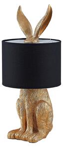 Lampă de masă Lindby, Lorentina, Negru, Camera de zi, Țesătură / Textil, Design
