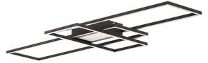 Plafoniere Lindby, Ismera, reglabil, Negru, Camera de zi, Metal, Modern
