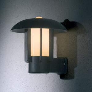 Konstsmide Aplică de exterior Heimdal, aluminiu, negru, Negru, Sticlă, Modern