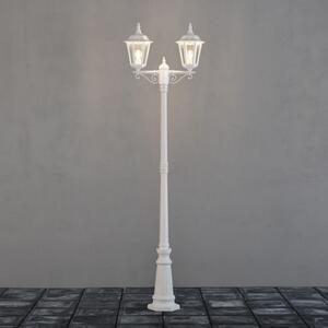 Konstsmide Lampadar Firenze, 2 fluxuri, alb, Alb, Sticlă, Casă de țară / Rustic