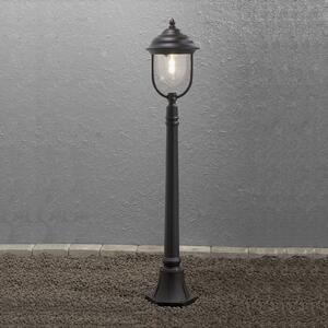 Konstsmide Lampă de trotuar Parma, negru, Negru, Metal, Casă de țară / Rustic