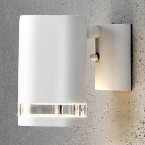 Konstsmide Aplică de exterior Modena cu fantă, 1 fl, alb, reglabil, Alb, Metal, Modern