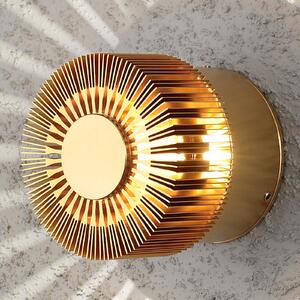 Konstsmide Aplică LED exterior Monza proiectoare rotunde 9cm, Bronz / Alamă Veche, Metal, Modern