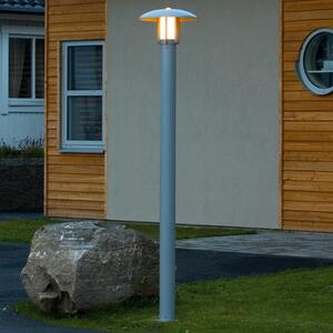 Konstsmide Post de lumină Heimdal, înălțime 200 cm, gri, Gri, Metal, Modern