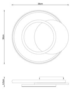 Plafonieră LED Globo 67331G-24 JULIO LED/24W/230V