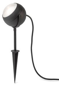 Konstsmide Lampă LED cu crampon de sol Lecce, negru, Negru, Metal