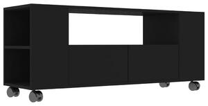 Comodă TV, negru, 120x35x48 cm, lemn prelucrat