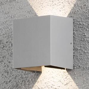 Konstsmide Aplică LED de exterior Cremona 13 cm gri, Gri, Metal, Modern
