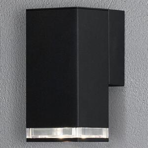 Konstsmide Aplică de exterior Pollux Downlight 16,5cm, negru, reglabil, Negru, Metal, Modern