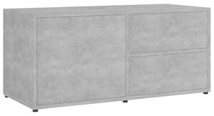 Comodă TV, gri beton, 80 x 34 x 36 cm, PAL