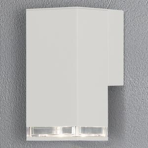 Konstsmide Aplică de exterior Pollux Downlight 16,5cm, alb, reglabil, Alb, Metal, Modern