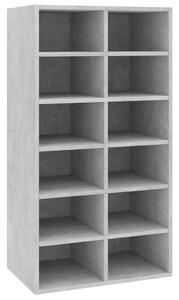 Pantofar, gri beton, 54x34x100,5 cm, lemn compozit