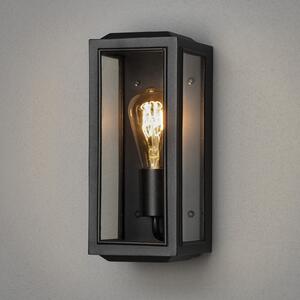 Konstsmide Aplică de exterior Carpi, negru, 12,5 x 30 cm, reglabil, Negru, Metal, Modern, Perete unghiular