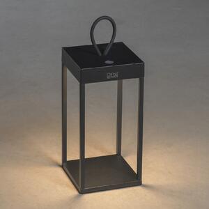 Konstsmide Lampă LED de terasă Ravello, înălțime 30cm, reglabil, Negru, Metal, Modern