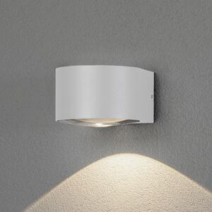 Konstsmide Aplică LED de exterior Gela, radiație în jos, albă, Alb, Metal, Modern