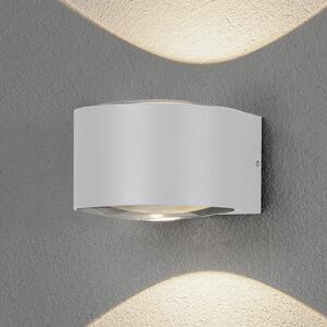 Konstsmide Aplică LED de exterior Gela, up/down, alb, Alb, Metal, Modern