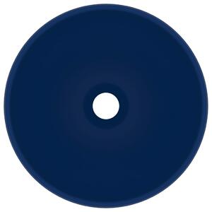 Chiuvetă baie lux albastru închis mat 32,5x14cm ceramică rotund
