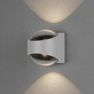 Konstsmide Aplică LED de exterior Bitonto 2 fluxuri alb, Alb, Metal, Modern