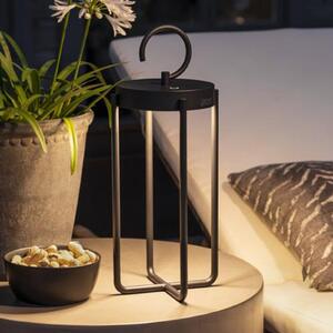 Konstsmide Felinar decorativ LED Manorola, USB, reglabil, reglabil, Negru, Metal, Modern