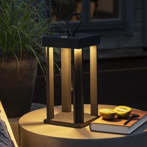 Konstsmide Lampă decorativă LED Cannes USB, negru, reglabil, Negru, Metal, Modern