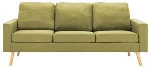 Canapea cu 3 locuri, verde, material textil
