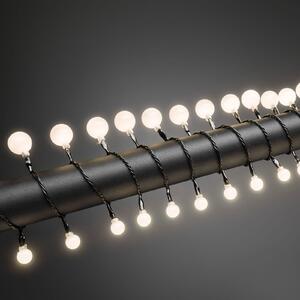 Konstsmide Christmas Lanț de lumină cu bile LED alb cald 80-flg., Negru, Plastic