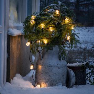 Konstsmide Christmas Șir de lumini grădină bere 20 picături chihlimbar transparent, reglabil, Transparent, Plastic