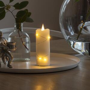 Konstsmide Christmas Lumânare de ceară cu LED-uri culoare crem ambra 12,7 cm, Bej