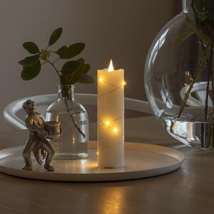 Konstsmide Christmas Lumânare de ceară cu LED-uri culoare ambra 17,8 cm, Bej