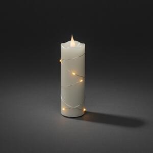 Konstsmide Christmas Lumânare de ceară cu LED-uri culoare ambrată crem 15,2 cm, Bej