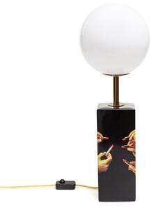 Lampă de masă SELETTI, Toiletpaper, reglabil, Negru, Camera de zi, Ceramică, Design