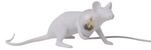Lampă de masă SELETTI, Mouse Lamp Valentine, Alb, Camera de zi, Plastic, Design