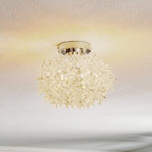 Kartell Bloom CW2 plafonieră LED, 28 cm, Transparent, Camera de zi / sufragerie, Plastic, Design, Perete rotund