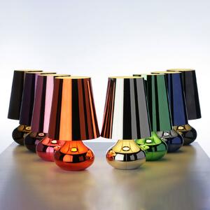 Kartell Cindy lampă de masă LED, albastru metalic, Albastru, Camera de zi / sufragerie, Plastic, Design