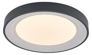 Plafoniere Lindby, Lindum, reglabil, Negru, Camera de zi, Metal, Modern