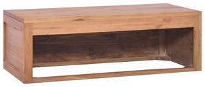 Dulap de baie suspendat, 90 x 45 x 30 cm, lemn masiv de tec