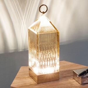 Kartell Lantern lampă de masă LED, chihlimbar IP54, Bej, Plastic, Design
