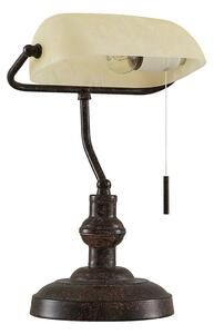 Lampă de masă Lindby, Profina, Maro / Rugină, Camera de zi, Metal, Antichitate
