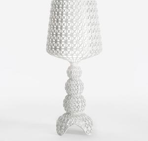 Kartell Lampă de masă LED Mini Kabuki, alb, înălțime 70 cm, reglabil, Alb, Camera de zi / sufragerie, Plastic, Design