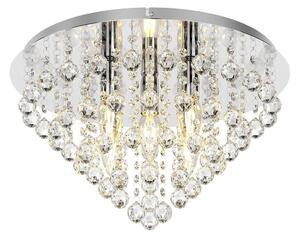 Plafoniere Lindby, Annica, reglabil, Transparent, Camera de zi, Metal, Modern