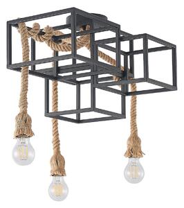 Plafoniere Lucande, Andrik, reglabil, Negru, Camera de zi, Metal, Modern