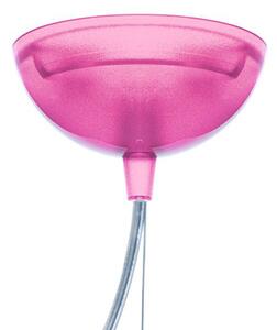 Kartell Small FL/Y lampă suspendată LED pink, Roz / Rosé, Camera de zi / sufragerie, Plastic, Design