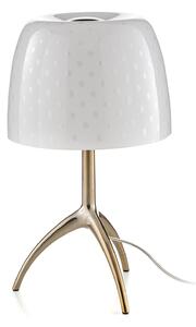 Lampă de masă Foscarini, Lumiere, reglabil, Alb, Camera de zi, Sticlă, Design