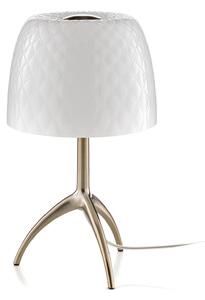 Lampă de masă Foscarini, Lumiere, reglabil, Alb, Camera de zi, Sticlă, Design